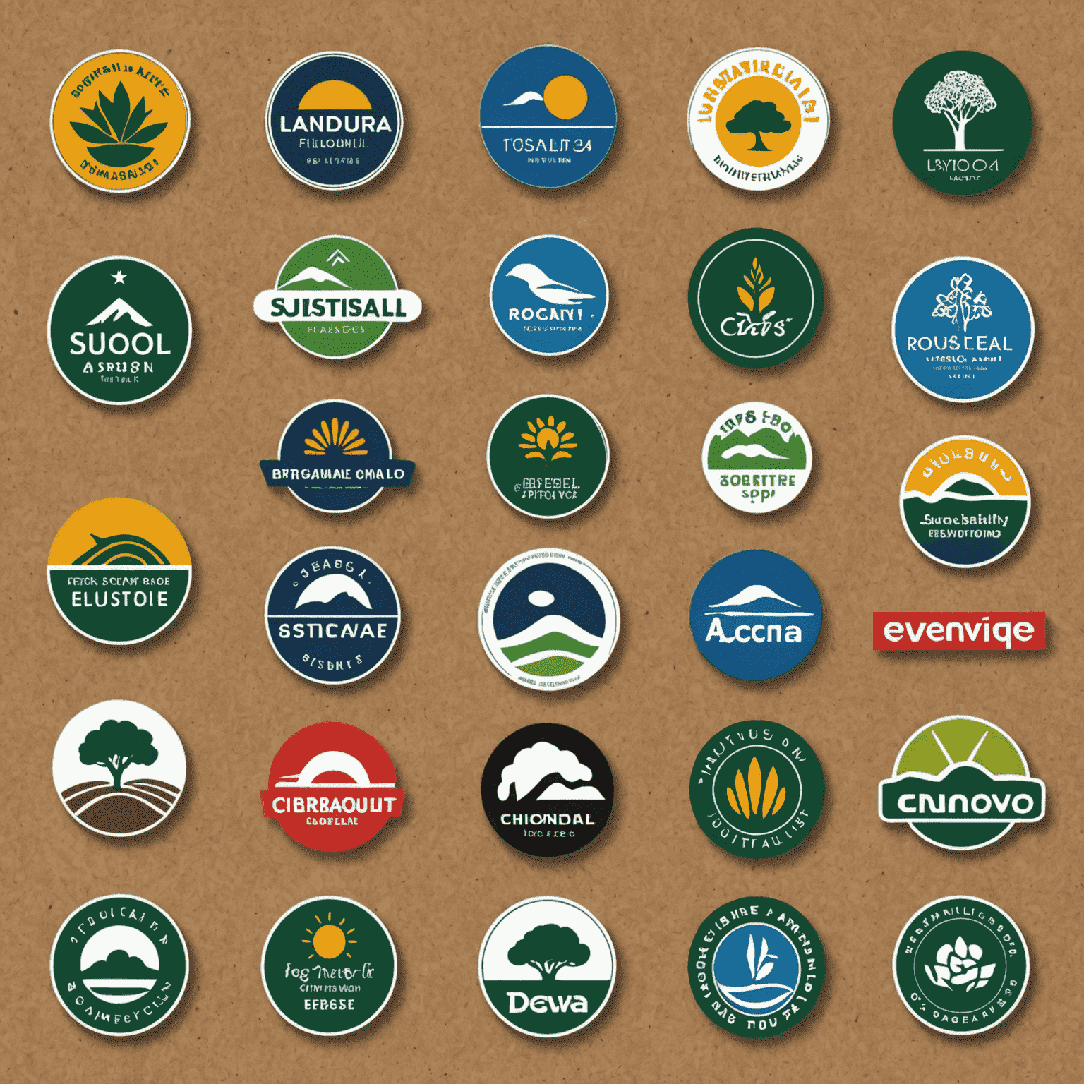 A collage of logos from South African companies leading the way in sustainability